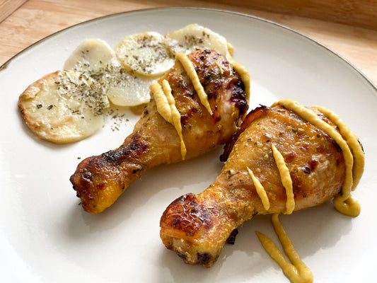 Pollo a la mostaza y miel