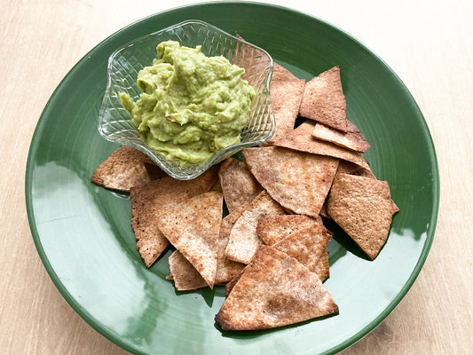 Nachos con guacamole