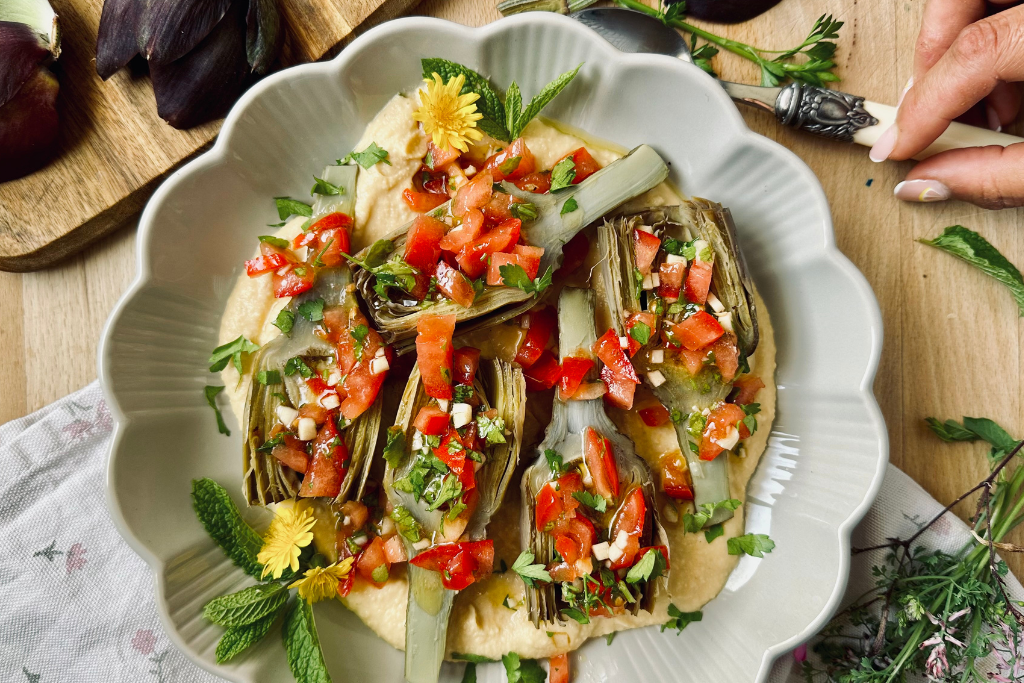 Alcachofas con picada