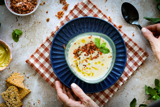 Crema fría de espárragos blancos