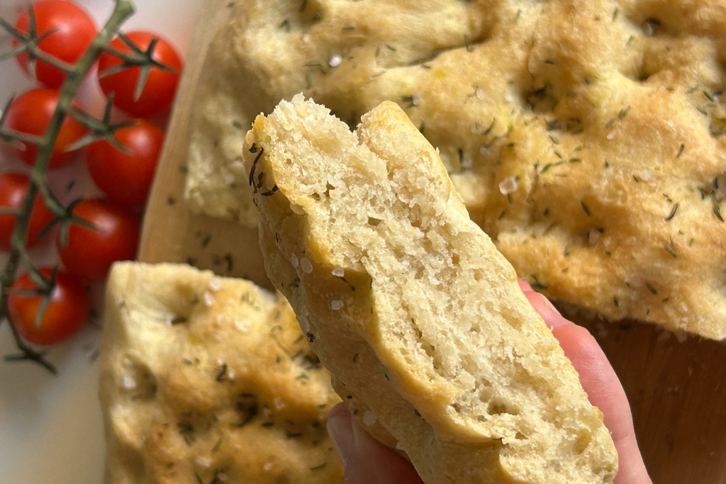 Focaccia en airfryer