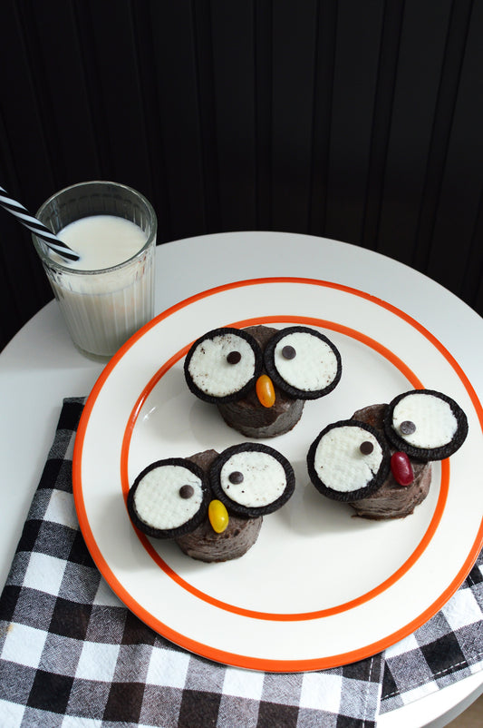 Muffins de chocolate con crema de Oreo | Especial Halloween