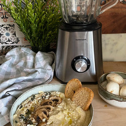 Hummus de champiñones y garbanzos