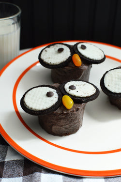 Muffins de chocolate con crema de Oreo | Especial Halloween