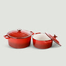 Father's day, Gifts for less than €100, Kitchen Packs, Liquidation, Menage, Super-Packs!, Cast Iron Battery - Red 6