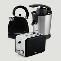 Breakfast, electric juicers, Gifts for less than €100, kettles, Kitchen Packs, Master the cooking, Super-Packs!, Toasters, Breakfast Pack - Black