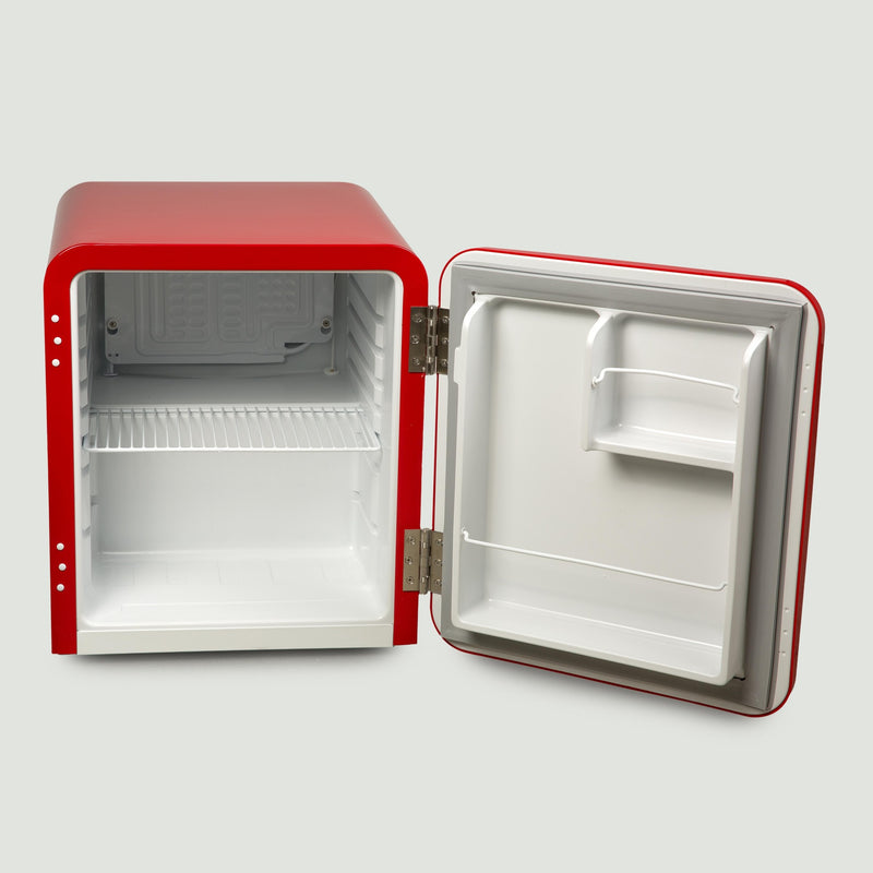 MIDEA Nevera pequeña 93L bajo consumo sin congelador - Mini bar frigorífico  pequeño retro vintage para la habitación / caravana /camping - Mini nevera
